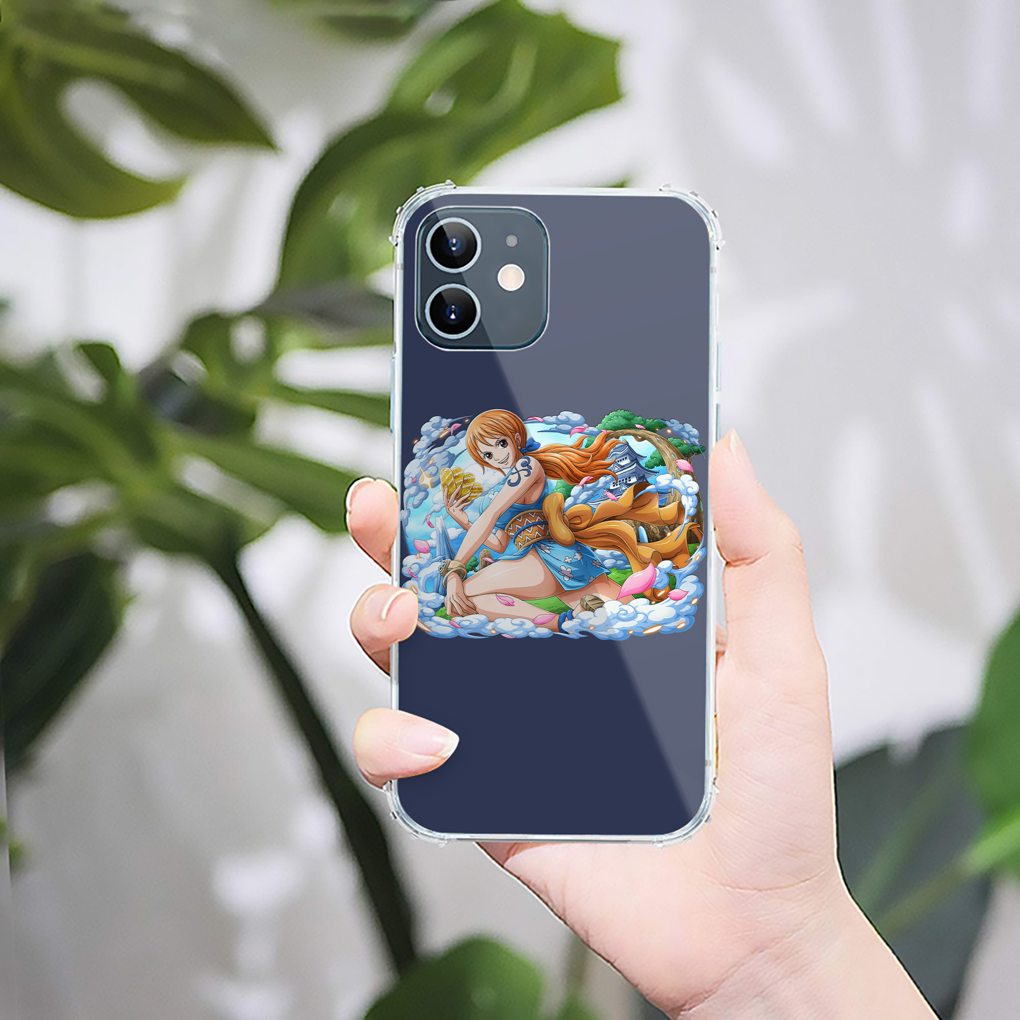 （画像用） ワンピース ナミ ONE PIECE Nami 【iPhone 12シリーズ対応】透明スマホケース（クリアソフトケース）